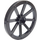 LEGO Pearl Dark Gray Wagon Wheel Ø33.8 with 8 Spokes with Notched Hole (4489)