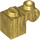 LEGO Pearl Gold Brick 1 x 1 x 2 with Scroll and Open Stud (20310)