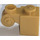 LEGO Pearl Gold Brick 1 x 1 x 2 with Scroll and Open Stud (20310)