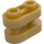 LEGO Pearl Gold Brick 1 x 2 Rounded with open Center (77808)