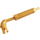 LEGO Pearl Gold Exhaust Pipe with Technic Pin and Flat End (14682 / 65571)