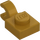 LEGO Pearl Gold Plate 1 x 1 with Horizontal Clip (Thick Open &#039;O&#039; Clip) (52738 / 61252)