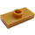 LEGO Pearl Gold Plate 1 x 2 with 1 Stud (with Groove and Bottom Stud Holder) (15573 / 78823)