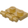 LEGO Pearl Gold Plate 1 x 2 with Handle (Open Ends) (2540)