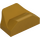 LEGO Pearl Gold Slope 1 x 2 x 0.7 Curved with Fin (47458 / 81300)