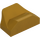 LEGO Pearl Gold Slope 1 x 2 x 0.7 Curved with Fin (47458 / 81300)