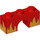 LEGO Red Arch 1 x 3 with Flames (4490 / 44370)