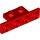 LEGO Red Bracket 1 x 2 - 1 x 4 with Rounded Corners and Square Corners (28802)