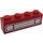 LEGO Red Brick 1 x 4 with Chrome Silver Car Grille and Headlights (Embossed) (3010)