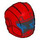 LEGO Red Helmet with Smooth Front with Hourglass and Pixels (28631 / 102992)