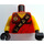 LEGO Red Kai - Tournament of Elements Minifig Torso (973 / 76382)