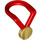 LEGO Red Medal with Gold Medallion (10099 / 85823)