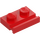 LEGO Red Plate 1 x 2 with Door Rail (32028)