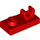 LEGO Red Plate 1 x 2 with Top Clip without Gap (44861)