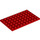 LEGO Red Plate 6 x 10 (3033)