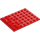 LEGO Red Plate 6 x 8 (3036)