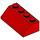 LEGO Red Slope 2 x 4 (45°) with Rough Surface (3037)