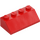 LEGO Red Slope 2 x 4 (45°) with Rough Surface (3037)