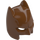 LEGO Reddish Brown Batman Cowl Mask with Short Ears and Open Chin (18987)