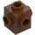 LEGO Reddish Brown Brick 1 x 1 with Studs on Four Sides (4733)