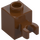 LEGO Reddish Brown Brick 1 x 1 with Vertical Clip (Open &#039;O&#039; Clip, Hollow Stud) (60475 / 65460)