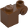 LEGO Reddish Brown Brick 1 x 1 x 2 with Scroll and Open Stud (20310)