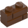 LEGO Reddish Brown Brick 1 x 2 with Embossed Bricks (98283)