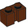 LEGO Reddish Brown Brick 1 x 2 with Groove (4216)