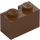 LEGO Reddish Brown Brick 1 x 2 with Groove (4216)