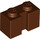 LEGO Reddish Brown Brick 1 x 2 with Groove (4216)