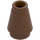 LEGO Reddish Brown Cone 1 x 1 with Top Groove (28701 / 59900)