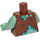 LEGO Reddish Brown Drowned Zombie Minifig Torso (973 / 76382)