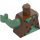 LEGO Reddish Brown Drowned Zombie Minifig Torso (973 / 76382)