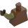 LEGO Reddish Brown Gamorrean Guard (Olive Green) with Sandals Minifig Torso (973 / 76382)