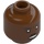 LEGO Reddish Brown Jannah Minifigure Head (Recessed Solid Stud) (3626 / 66741)