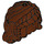 LEGO Reddish Brown Long Wavy Hair with Side French Braid (35620)