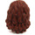 LEGO Reddish Brown Long Wavy Hair with Side French Braid (35620)