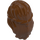 LEGO Reddish Brown Mid-Length Hair with 2 Braids Tied at Back (59363)