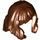 LEGO Reddish Brown Mid-Length Wavy Hair with Long Bangs (37697 / 80675)