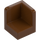 LEGO Reddish Brown Panel 1 x 1 Corner with Rounded Corners (6231)