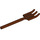 LEGO Reddish Brown Pitchfork with Soft Plastic and Flat End (95345)