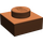 LEGO Reddish Brown Plate 1 x 1 (3024 / 30008)