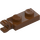 LEGO Reddish Brown Plate 1 x 2 with Horizontal Clip on End (42923 / 63868)