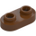 LEGO Reddish Brown Plate 1 x 2 with Rounded Ends and Open Studs (35480)