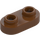 LEGO Reddish Brown Plate 1 x 2 with Rounded Ends and Open Studs (35480)