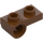 LEGO Reddish Brown Plate 1 x 2 with Underside Hole (18677 / 28809)