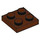 LEGO Reddish Brown Plate 2 x 2 (3022 / 94148)