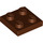 LEGO Reddish Brown Plate 2 x 2 (3022 / 94148)