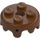 LEGO Reddish Brown Plate 2 x 2 Round Cake Frosting (65700)