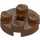 LEGO Reddish Brown Plate 2 x 2 Round with Axle Hole (with &#039;+&#039; Axle Hole) (4032)